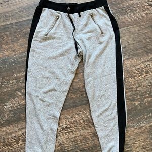 Black and grey joggers